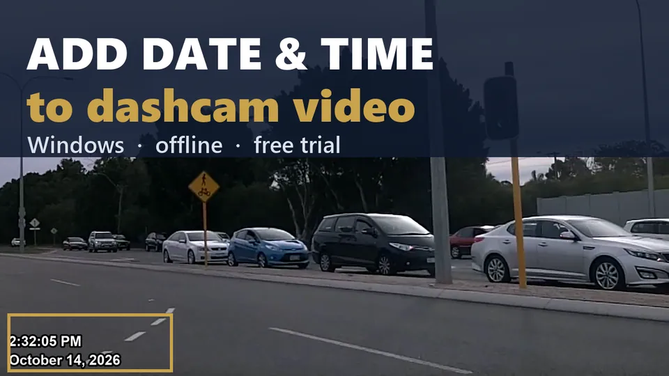 Video: How to add a date and time stamp to dashcam video